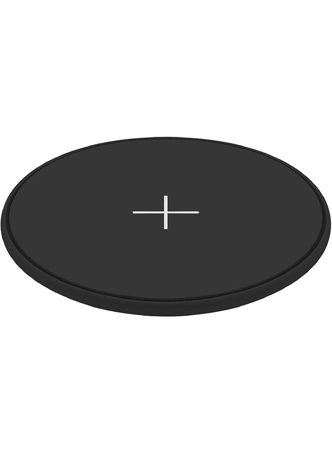 جوس لوحة شحن لاسلكية JUICE متوافقة مع معيار QI بقدرة 10 واط، للشحن السريع لهواتف Apple iPhone وSamsung وHuawei، باللون الأسود. - Image 1